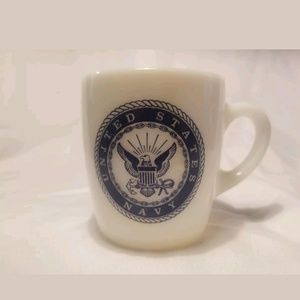 vintage milk glass mug
United States Navy